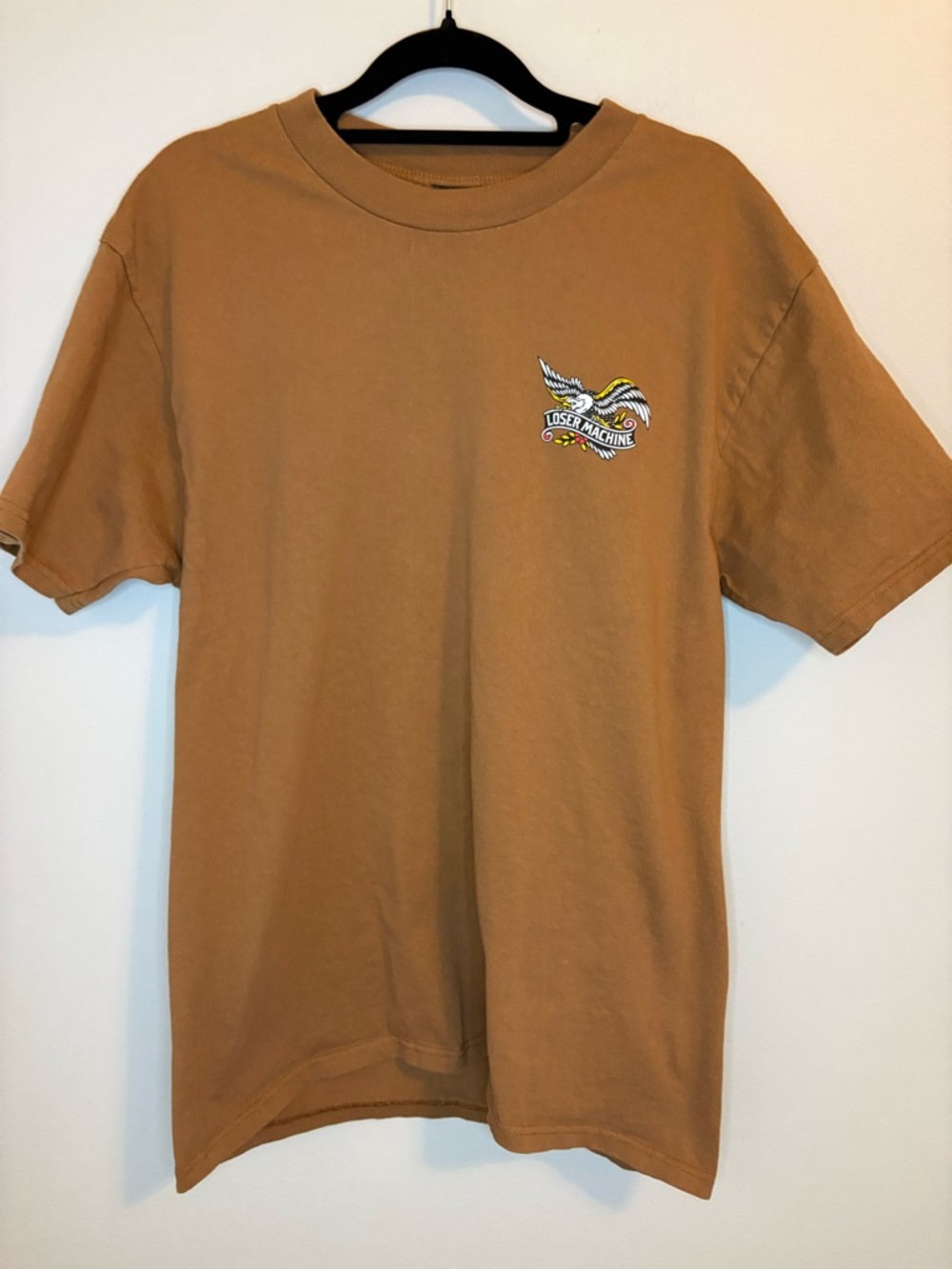 Loser Machine Co Eagle Graphic T-Shirt Brown Medium Cotton Tee